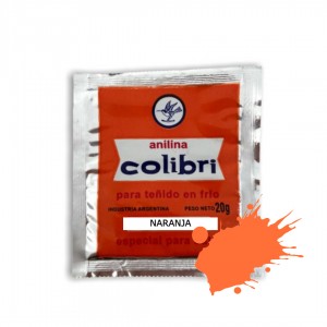 COLIBRI ANILINA NARANJA x 20gr